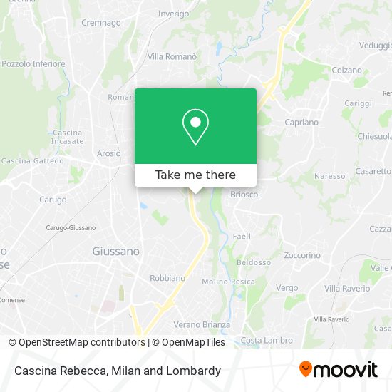 Cascina Rebecca map