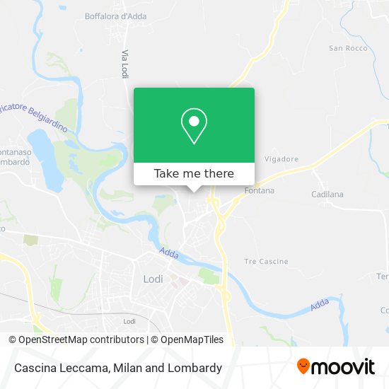 Cascina Leccama map