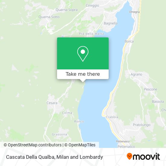Cascata Della Qualba map