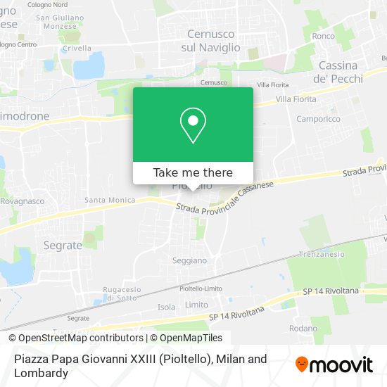Piazza Papa Giovanni XXIII (Pioltello) map