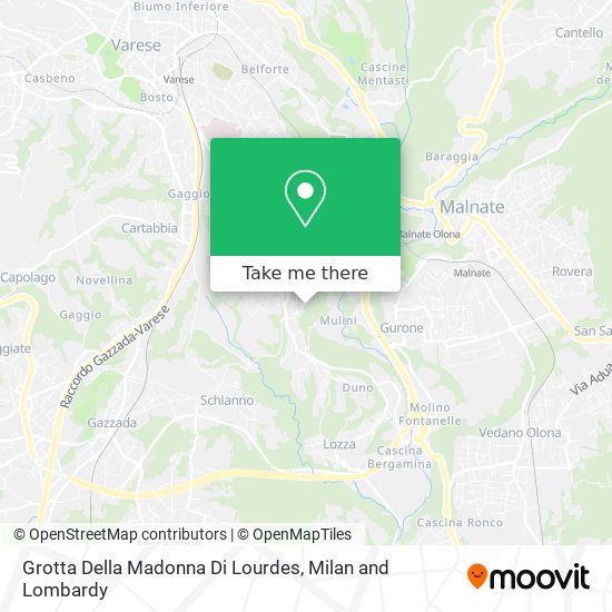 Grotta Della Madonna Di Lourdes map