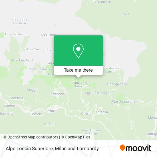 Alpe Loccia Superiore map
