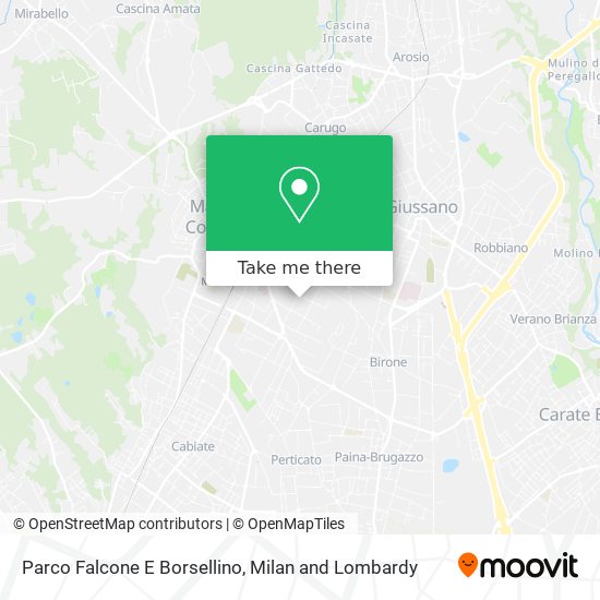 Parco Falcone E Borsellino map