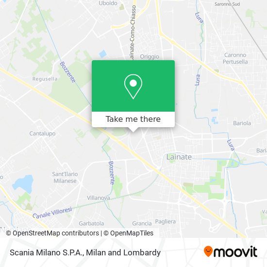 Scania Milano S.P.A. map