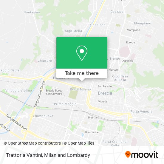 Trattoria Vantini map
