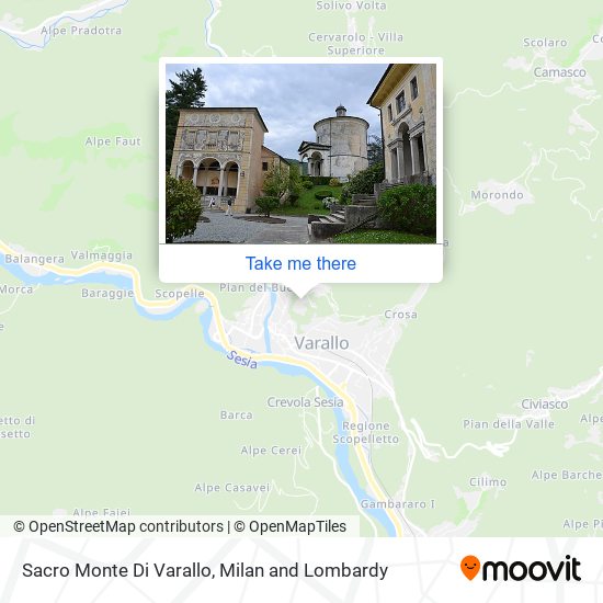 Sacro Monte Di Varallo map