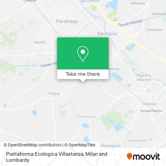 Piattaforma Ecologica Villastanza map