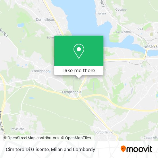 Cimitero Di Glisente map