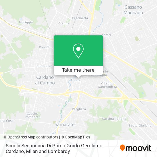 Scuola Secondaria Di Primo Grado Gerolamo Cardano map