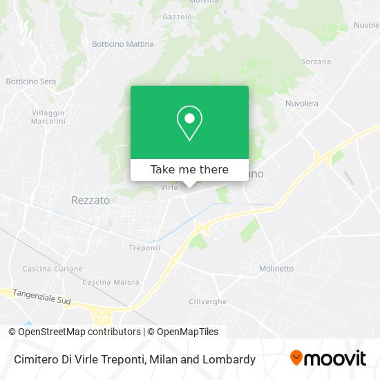 Cimitero Di Virle Treponti map