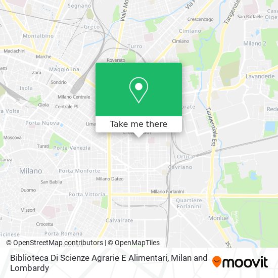 Biblioteca Di Scienze Agrarie E Alimentari map