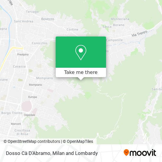 Dosso Cà D'Abramo map