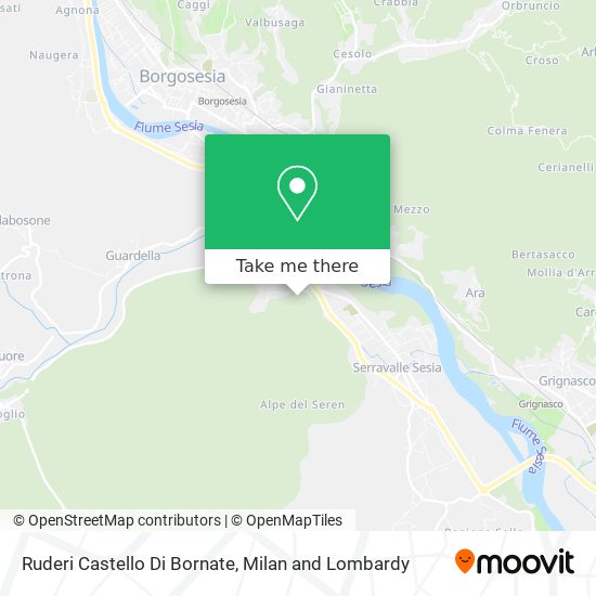 Ruderi Castello Di Bornate map