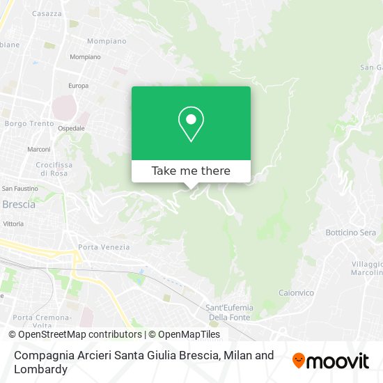 Compagnia Arcieri Santa Giulia Brescia map