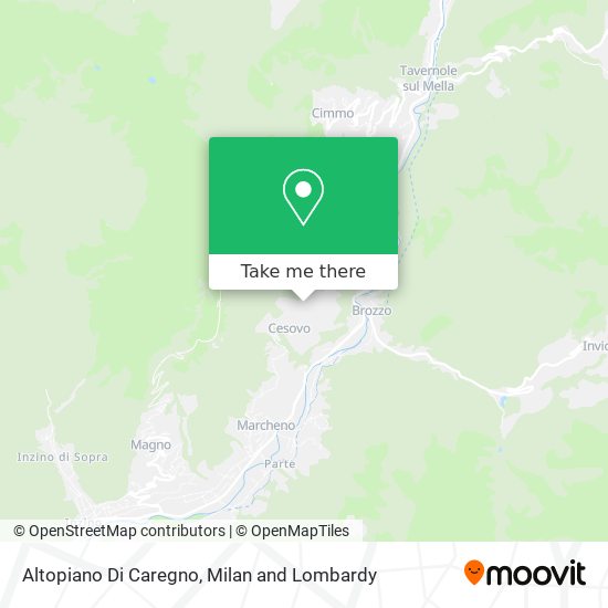 Altopiano Di Caregno map