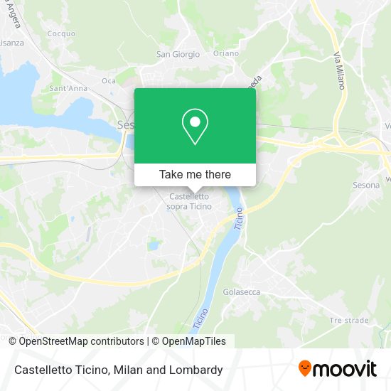 Castelletto Ticino map