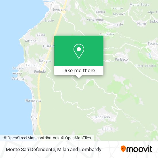 Monte San Defendente map