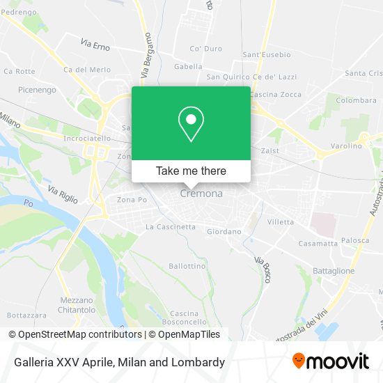 Galleria XXV Aprile map