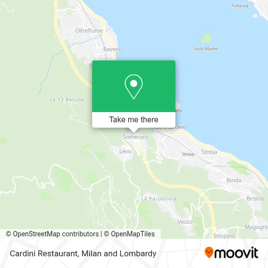Cardini Restaurant map