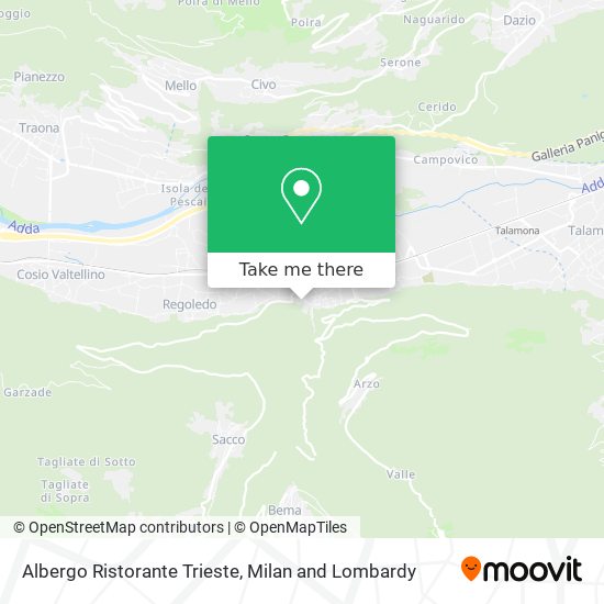 Albergo Ristorante Trieste map