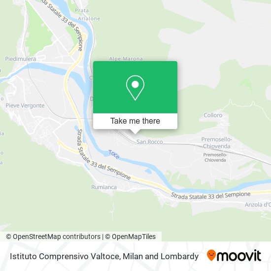 Istituto Comprensivo Valtoce map
