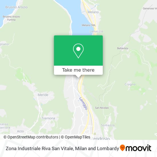 Zona Industriale Riva San Vitale map