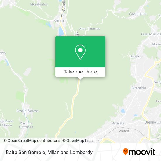 Baita San Gemolo map