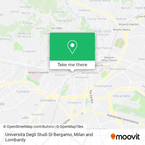 Università Degli Studi Di Bergamo map