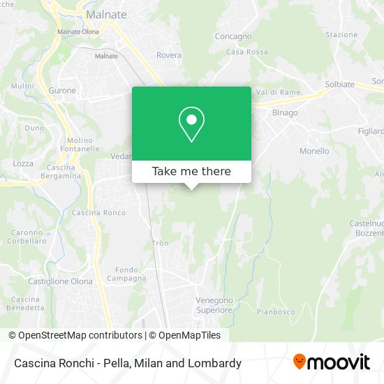 Cascina Ronchi - Pella map