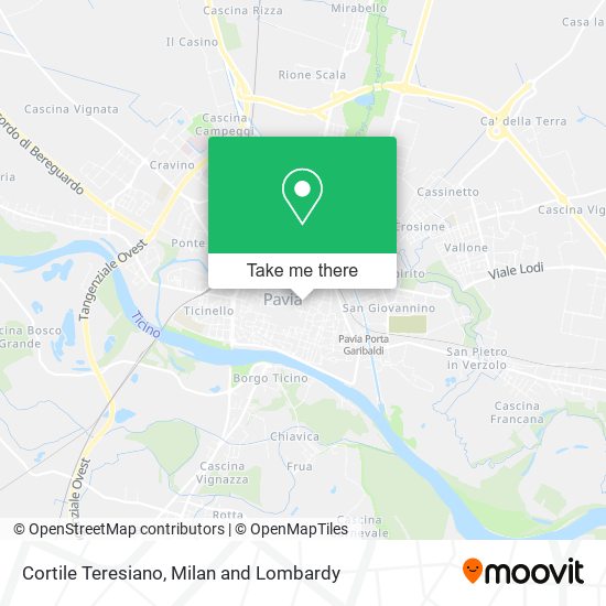 Cortile Teresiano map