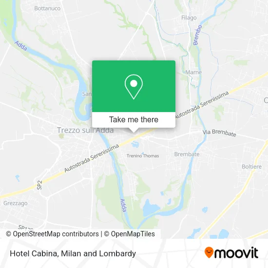 Hotel Cabina map