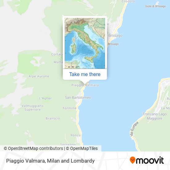 Piaggio Valmara map