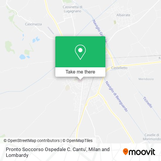Pronto Soccorso Ospedale C. Cantu' map