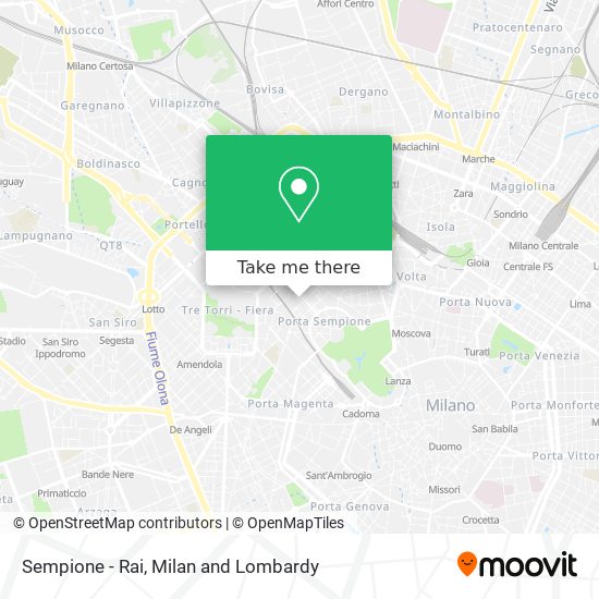 Sempione - Rai map