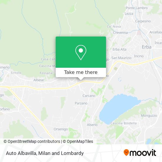 Auto Albavilla map