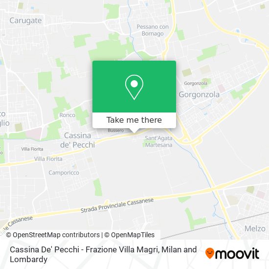Cassina De' Pecchi - Frazione Villa Magri map