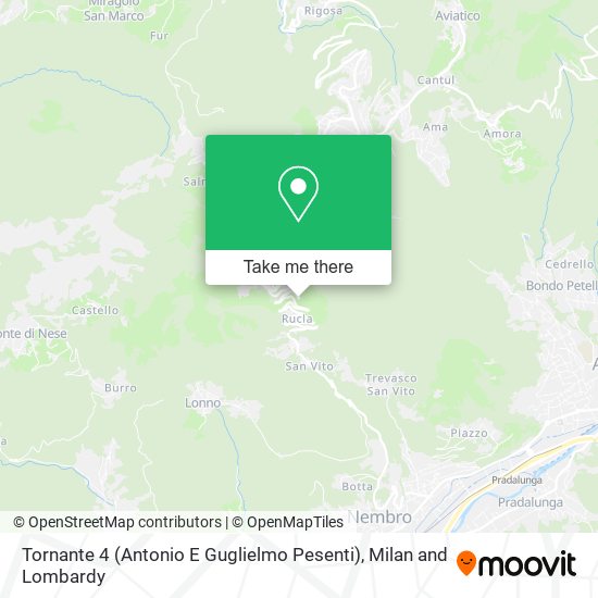 Tornante 4 (Antonio E Guglielmo Pesenti) map