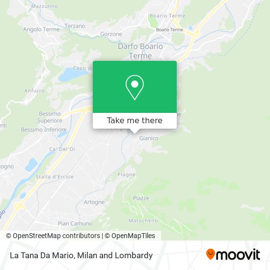 La Tana Da Mario map