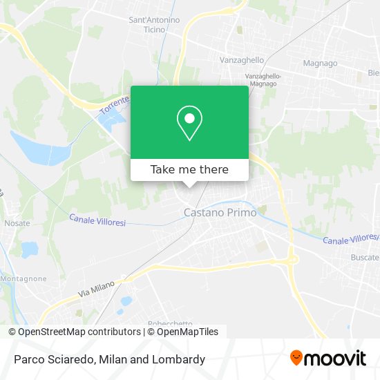 Parco Sciaredo map
