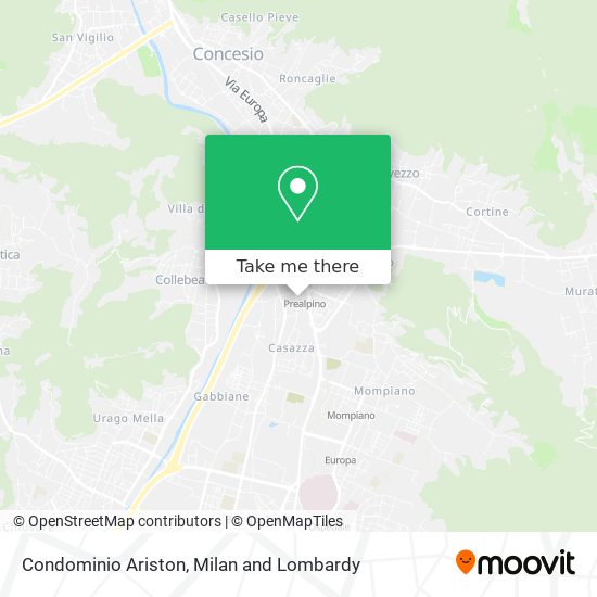 Condominio Ariston map