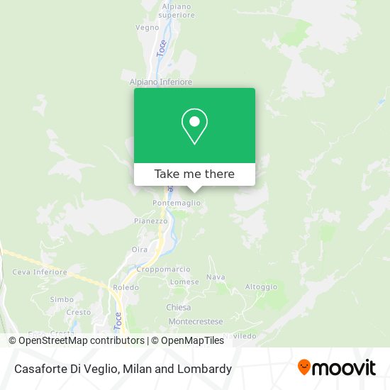 Casaforte Di Veglio map