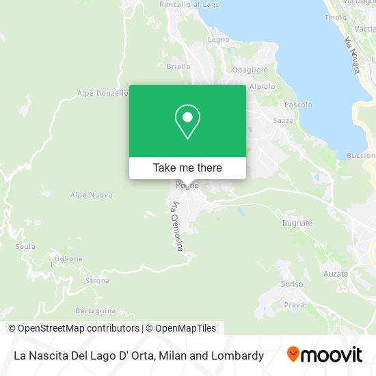 La Nascita Del Lago D' Orta map
