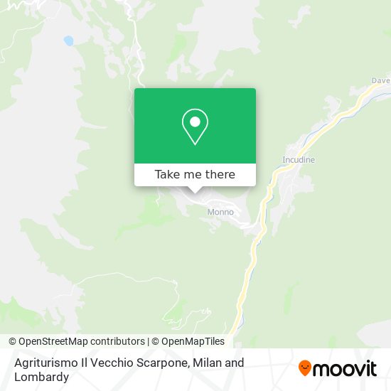 Agriturismo Il Vecchio Scarpone map