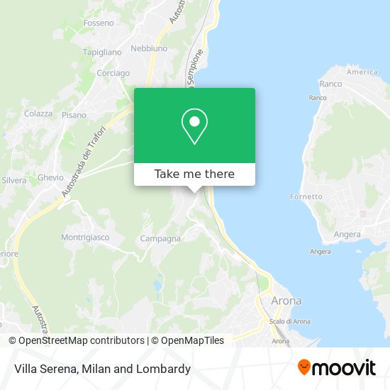 Villa Serena map