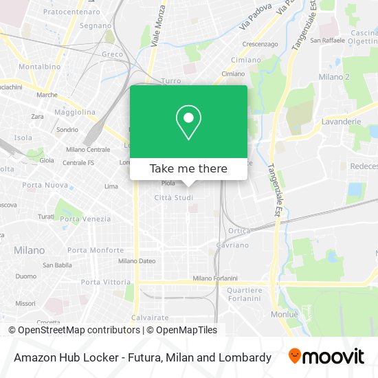 Amazon Hub Locker - Futura map