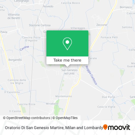 Oratorio Di San Genesio Martire map