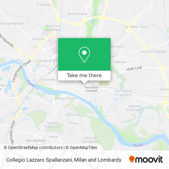 Collegio Lazzaro Spallanzani map