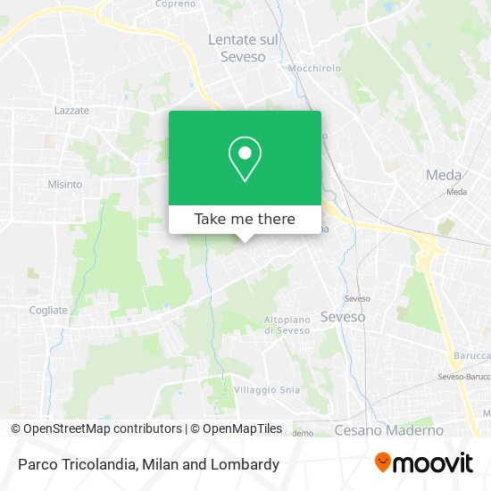 Parco Tricolandia map