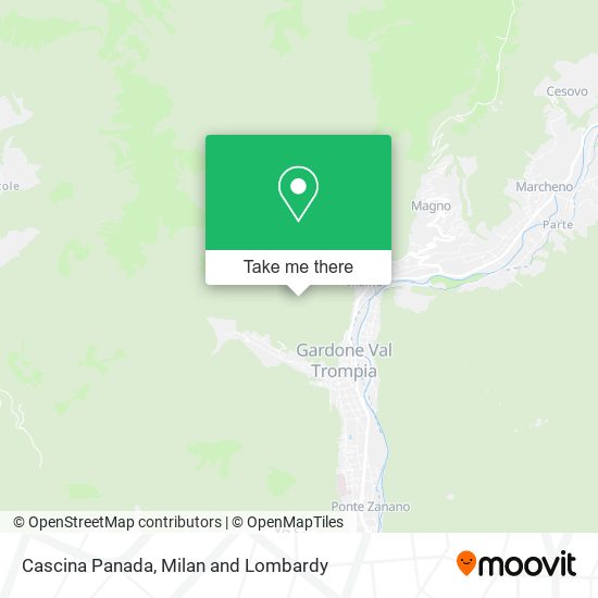 Cascina Panada map