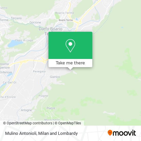 Mulino Antonioli map